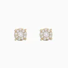 Earrings|Effy Jewelry Bouquet 14K Yellow Gold Diamond Cluster Stud Earrings, 0.50 TCW