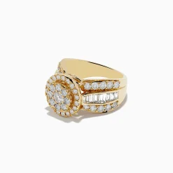 Rings|Effy Jewelry Bouquet 14K Yellow Gold Diamond Cluster Ring 2.51 TCW