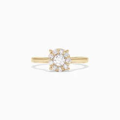 Rings|Effy Jewelry Bouquet 14K Yellow Gold Diamond Cluster Ring, 0.51 TCW