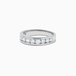 Rings|effyjewelry.com Bridal 14K White Gold Channel Set Diamond Band, 0.98 TCW