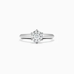 Rings|Effy Jewelry Bridal 14K White Gold Diamond Ring, 0.39 TCW