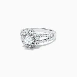 Rings|Effy Jewelry Bridal 14K White Gold Diamond Ring, 1.02 TCW