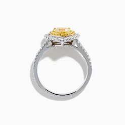 Rings|Effy Jewelry Canare 18K Two Tone Gold White u0026 Yellow Diamond Heart Ring