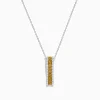 Necklaces & Pendants|Effy Jewelry Canare 14K Two Tone Gold White and Yellow Diamond Pendant