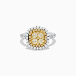 Rings|Effy Jewelry Canare 14K Two Tone Gold White and Yellow Diamond Ring