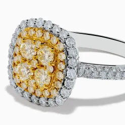 Rings|Effy Jewelry Canare 14K Two Tone Gold White and Yellow Diamond Ring