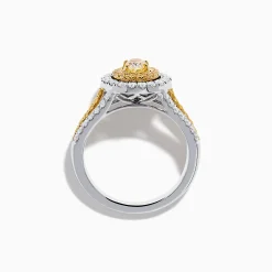 Rings|Effy Jewelry Canare 18K Two Tone Gold White and Yellow Diamond Ring