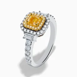 Rings|Effy Jewelry Canare 18K Two Tone Gold White u0026 Yellow Diamond Ring