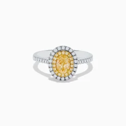Rings|Effy Jewelry Canare 18K Two Tone Gold White u0026 Yellow Diamond Ring