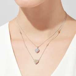 Necklaces & Pendants|Effy Jewelry Canare 14K Two Tone Gold Yellow Diamond Heart Necklace, 0.71 TCW