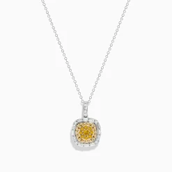 Necklaces & Pendants|Effy Jewelry Canare 14K Two-Tone Gold Yellow and White Diamond Pendant