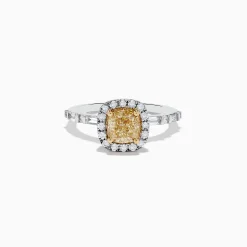 Rings|Effy Jewelry Canare 14K Two-Tone Gold Yellow Diamond Ring Set