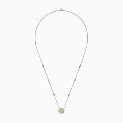 Necklaces & Pendants|Effy Jewelry Canare 14K Two-Tone Gold Yellow and White Diamond Pendant, 1.33 TCW