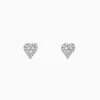 Earrings|Effy Jewelry Casino 14K Yellow Gold Diamond Heart Stud Earrings