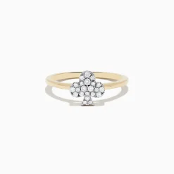 Rings|Effy Jewelry Casino 14K Yellow Gold Diamond Clubs Suit Ring