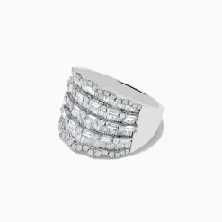 Rings|Effy Jewelry Classique 14k White Gold Diamond Statement Ring 1.82 TCW