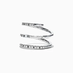 Rings|Effy Jewelry Classique 14K White Gold Diamond Wrap Ring, 0.52 TCW
