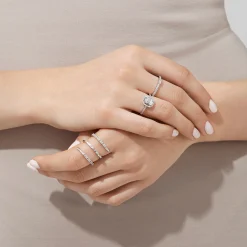 Rings|Effy Jewelry Classique 14K White Gold Diamond Wrap Ring, 0.52 TCW