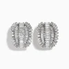 Earrings|Effy Jewelry Classique 14k White Gold Diamond Earrings