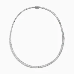Necklaces & Pendants|Effy Jewelry Classique 14K White Gold Diamond Collar Necklace 3.12 TCW