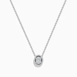 Necklaces & Pendants|Effy Jewelry Classique 14k White Gold Diamond Necklace
