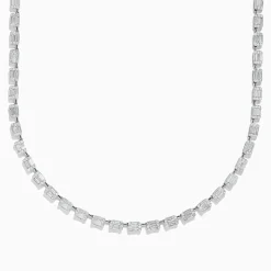 Necklaces & Pendants|Effy Jewelry Classique 14K White Gold Diamond Tennis Necklace 7.92 TCW