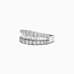 Rings|Effy Jewelry Classique 14K White Gold Diamond Band Ring, 1.55 TCW