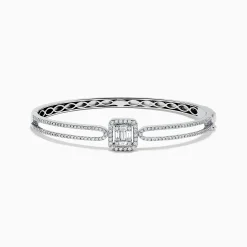 Bracelets|BH Multi Classique 14K White Gold Diamond Bangle 0.93 TCW