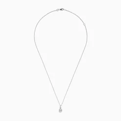 Necklaces & Pendants|Effy Jewelry Classique 14K White Gold Diamond Pendant