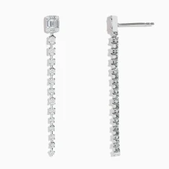 Earrings|BH Multi Classique 14K White Gold Diamond Drop Earrings