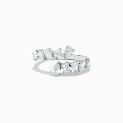 Rings|Effy Jewelry Classique 14K White Gold Diamond Bypass Ring 1.36 TCW