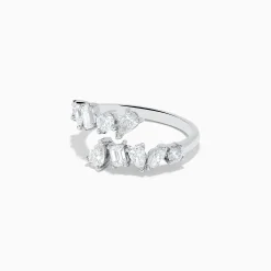 Rings|Effy Jewelry Classique 14K White Gold Diamond Bypass Ring 1.36 TCW