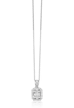Necklaces & Pendants|Effy Jewelry Classique 14K White Gold Diamond Pendant, 0.36 TCW