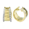 Earrings|Effy Jewelry D'Oro 14K Two Tone Diamond Hoop Earrings, 0.40 TCW