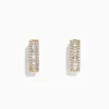 Earrings|Effy Jewelry D'Oro 14K Yellow Gold 1/2" Diamond Hoop Earrings, 0.76 TCW
