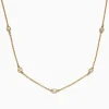 Necklaces & Pendants|Effy Jewelry D'Oro 14K Yellow Gold 18" Diamond Station Necklace, 0.21 TCW