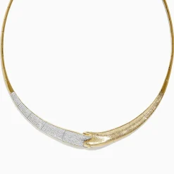 Necklaces & Pendants|Effy Jewelry D'Oro 14K Yellow Gold and Diamond Necklace