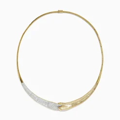 Necklaces & Pendants|Effy Jewelry D'Oro 14K Yellow Gold and Diamond Necklace