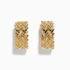 Earrings|Effy Jewelry D'Oro 14K Yellow Gold Diamond Hoop Earrings