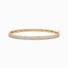 Bracelets|Effy Jewelry D'Oro 14K Yellow Gold Diamond Pave Bangle, 1.87 TCW