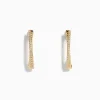 Earrings|Effy Jewelry D'Oro 14K Yellow Gold Diamond Hoop Earrings