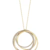 Necklaces & Pendants|Effy Jewelry D'Oro 14K Yellow Gold Diamond Circles Pendant, 0.70 TCW