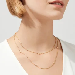 Necklaces & Pendants|Effy Jewelry D'Oro 14K Yellow Gold Diamond Station Necklace, 1.35 TCW