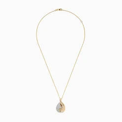 Necklaces & Pendants|Effy Jewelry D'oro 14K Yellow Gold Diamond Pendant