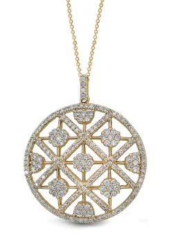 Necklaces & Pendants|Effy Jewelry D'Oro 14K Yellow Gold Diamond Pendant, 2.08 TCW