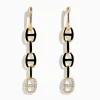 Earrings|Effy Jewelry D'Oro 14K Yellow Gold Diamond Anchor Chain Drop Earrings
