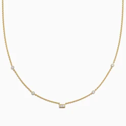 Necklaces & Pendants|BH Multi D'Oro 14K Yellow Gold Diamond Station Necklace, 0.23 TCW