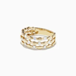 Rings|BH Multi D'Oro 14K Yellow Gold Diamond Ring, 0.45 TCW
