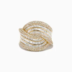 Rings|Effy Jewelry D'oro 14K Yellow Gold Diamond Statement Ring 1.54 TCW