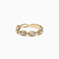 Rings|Effy Jewelry D'Oro 14K Yellow Gold Diamond Ring, 0.20 TCW